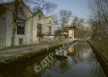 Postkarte  - Uster - Am Aabach aus der Serie «Stadt + Land»