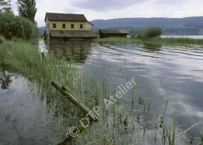 Postkarte - Fischerhaus am Greifensee - Riedikon (Uster) aus der Serie «Stadt + Land»