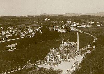 Postkarte - Brauerei Uster und Oberuster, um 1900